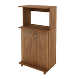 Mueble Auxiliar Almería Cafe 61 cm con Dos Puertas y Entrepaño - Muebles Organizadores | Bylmo