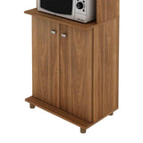 Mueble Auxiliar Almería Cafe 61 cm con Dos Puertas y Entrepaño - Muebles Organizadores | Bylmo