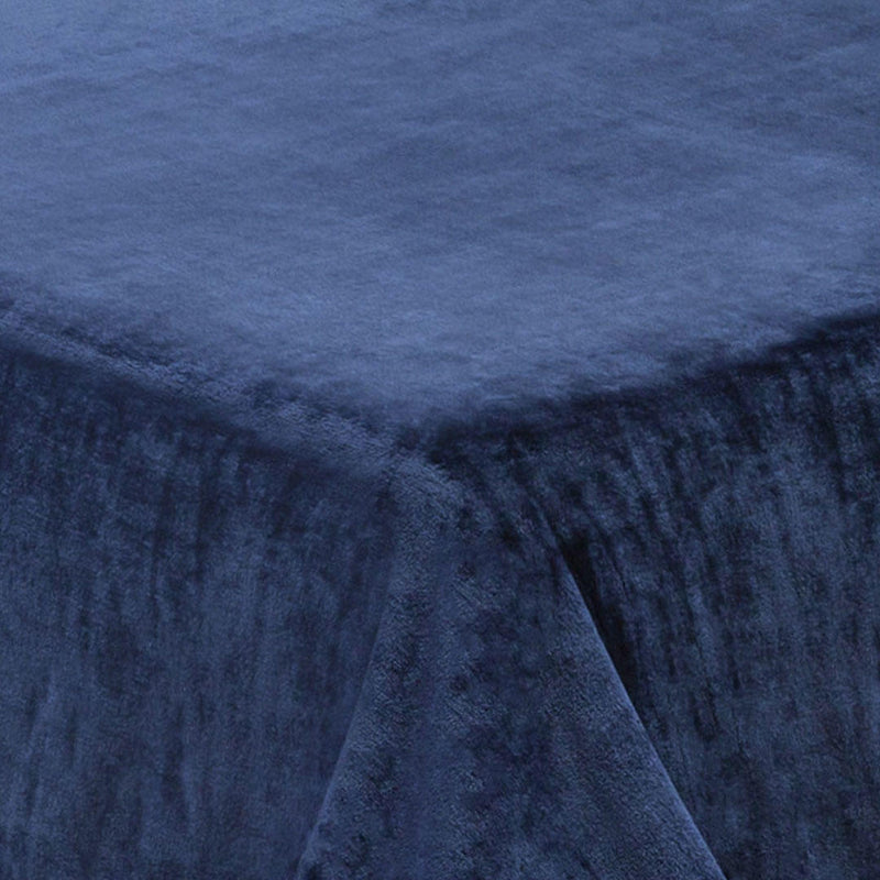 Cobija Piel de Ganso Poliéster Extra Suave 180 x 200 cm Azul Oscuro Fondo Entero