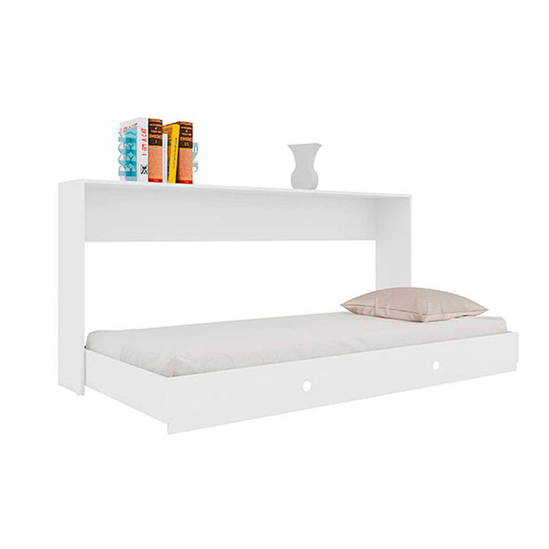 Cama Latino Sencilla 90 cm Blanco Desplegable