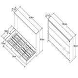 Cama Latino Sencilla 90 cm Blanco Desplegable - Camas | Bylmo