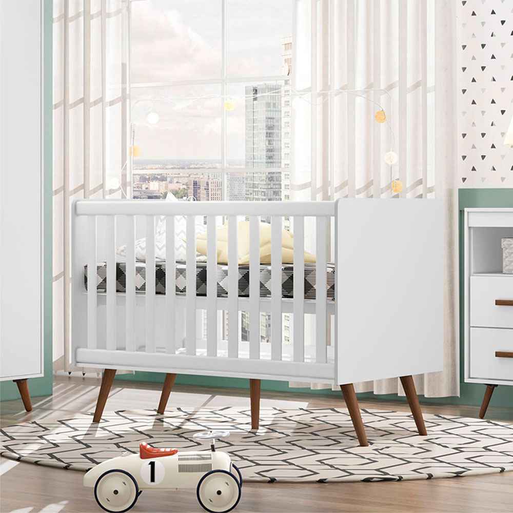 Cuna Cuiabá 133x93 cm Blanco - Camas | Bylmo