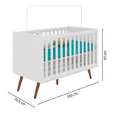 Cuna Cuiabá 133x93 cm Blanco - Camas | Bylmo