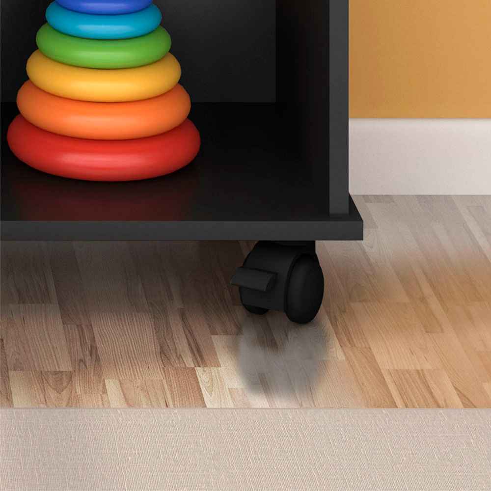 Arrimo Salvador Negro 108 cm con Entrepaños - Repisas y Percheros | Bylmo