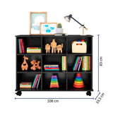 Arrimo Salvador Negro 108 cm con Entrepaños - Repisas y Percheros | Bylmo