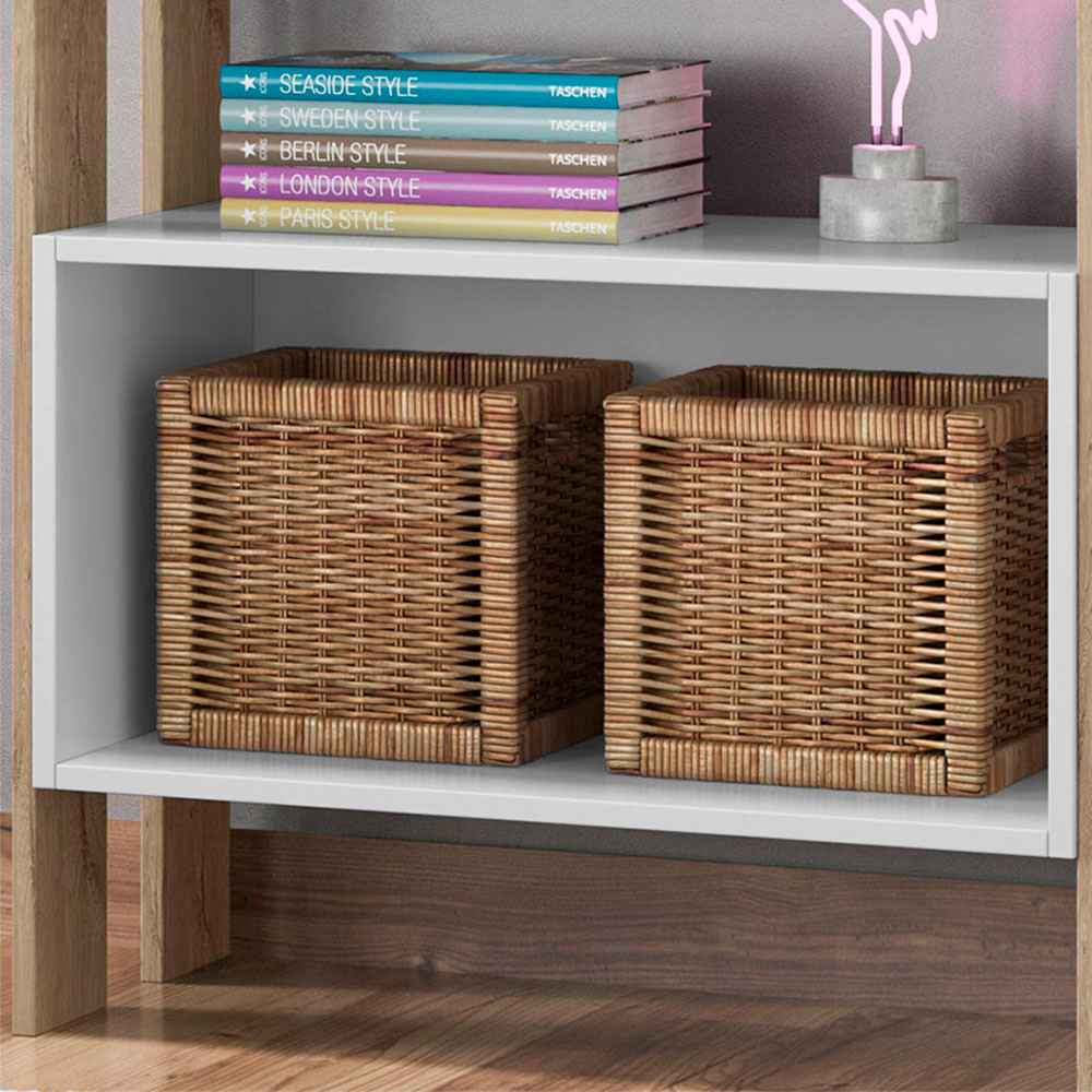 Biblioteca Fortaleza Blanco 66 cm con Entrepaños - Repisas y Percheros | Bylmo