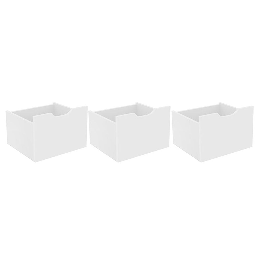 Kit 3 Cajones Organizador Santos Blanco - Cajoneras | Bylmo