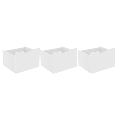 Kit 3 Cajones Organizador Santos Blanco - Cajoneras | Bylmo