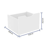 Kit 3 Cajones Organizador Santos Blanco - Cajoneras | Bylmo