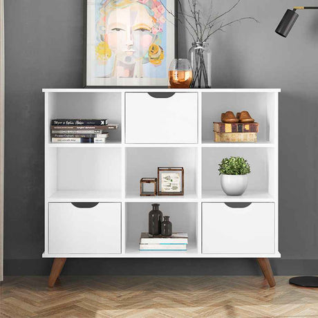 Arrimo Recife Blanco 108 cm con Tres Cajones - Repisas y Percheros | Bylmo