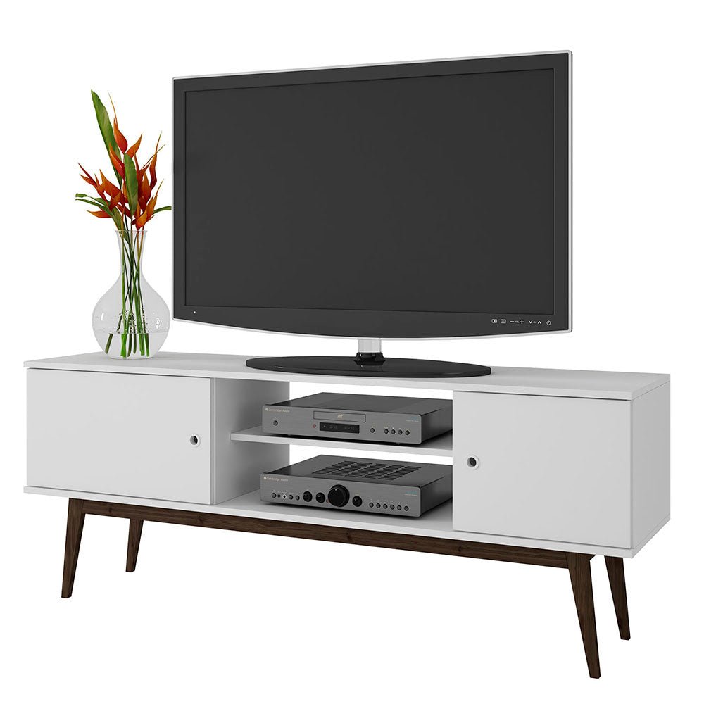 Rack Niagara Blanco 150 cm con Dos Puertas - Muebles para TV | Bylmo