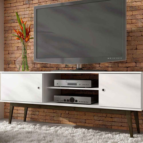 Rack Niagara Blanco 150 cm con Dos Puertas - Muebles para TV | Bylmo