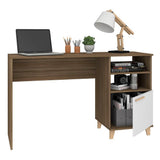 Escritorio Italia Cafe 135 cm con Puerta y Entrepaños - Escritorios y Archivadores | Bylmo