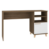 Escritorio Italia Cafe 135 cm con Puerta y Entrepaños - Escritorios y Archivadores | Bylmo