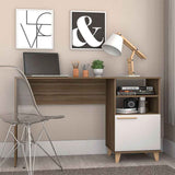 Escritorio Italia Cafe 135 cm con Puerta y Entrepaños - Escritorios y Archivadores | Bylmo