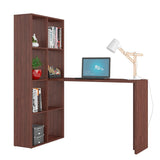 Escritorio en L Lady Cafe 135 cm con Biblioteca - Escritorios y Archivadores | Bylmo