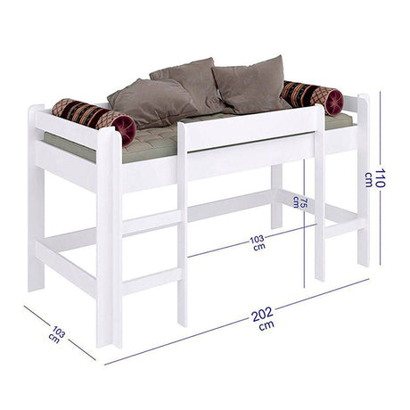 Cama Paipa Sencilla 90 cm Blanco - Camas | Bylmo