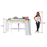 Cama Marcela Sencilla 90 cm Blanco con Lisadero - Camas | Bylmo