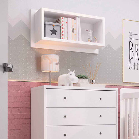 Repisa Federico Blanco 75 cm Rectangular - Repisas y Percheros | Bylmo