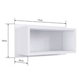 Repisa Federico Blanco 75 cm Rectangular