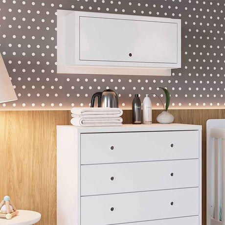 Repisa Mashi Blanco 75 cm Rectangular con Una Puerta - Repisas y Percheros | Bylmo