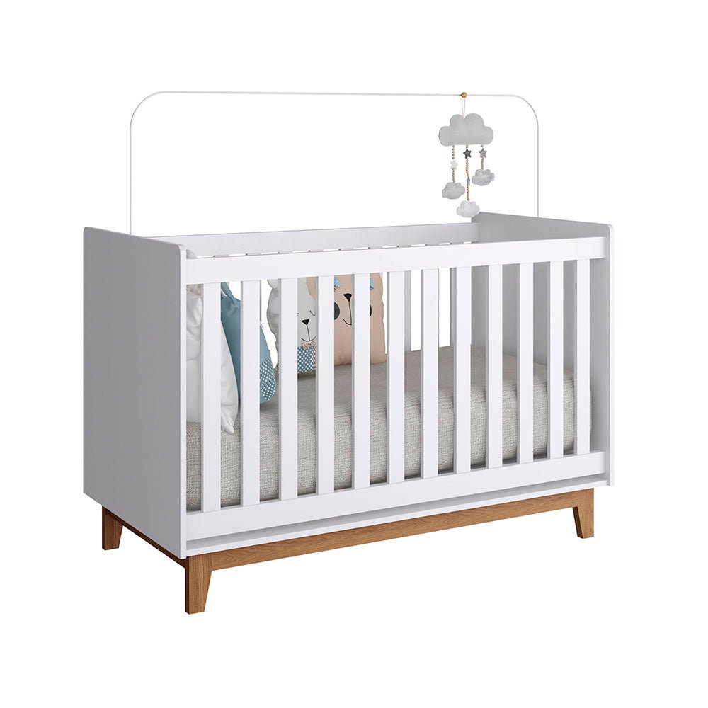 Cuna Romy 133x90 cm Blanco - Camas | Bylmo