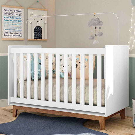 Cuna Romy 133x90 cm Blanco - Camas | Bylmo