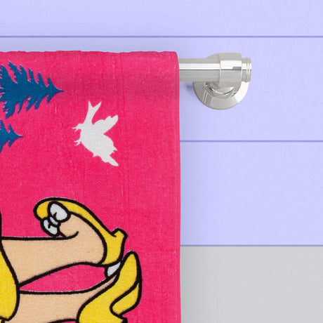 Toalla Infantil Fucsia 60x120cm para el Cuerpo Blancanieves Medio Suave - Toallas | Bylmo