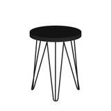 Mesa Cairo Negro 36 cm Redonda - Mesas | Bylmo