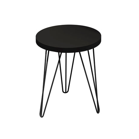 Mesa Cairo Negro 36 cm Redonda - Mesas | Bylmo