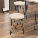 Mesa Cairo Beige 36 cm Redonda - Mesas | Bylmo