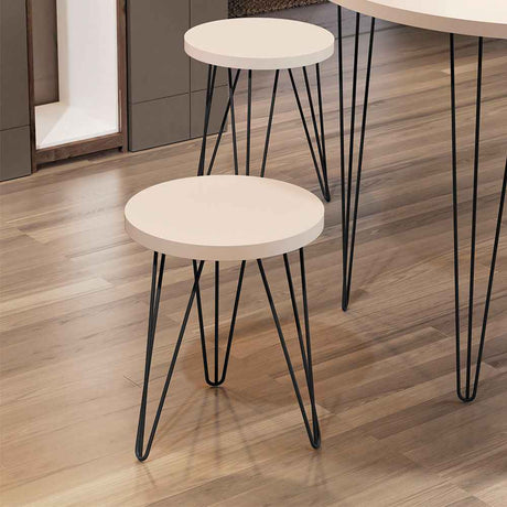 Mesa Cairo Beige 36 cm Redonda - Mesas | Bylmo