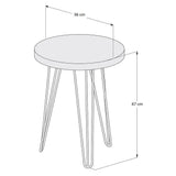 Mesa Cairo Beige 36 cm Redonda - Mesas | Bylmo