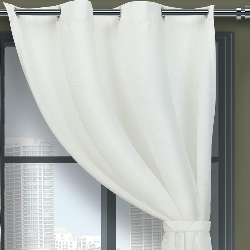 Cortina de Argolla Yacar Beige 265 cm