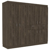 Closet Siberia Coñac 180 cm con Seis Puertas y Dos Cajones - Closets | Bylmo