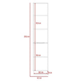 Alacena Halley Habano y Plomo 42 cm con Dos Puertas - Muebles Organizadores | Bylmo