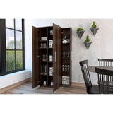 Alacena San Lorenzo Habano 62 cm con Dos Puertas y un Cajón Lateral - Muebles Organizadores | Bylmo