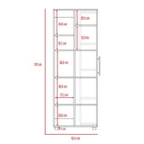 Alacena San Lorenzo Habano 62 cm con Dos Puertas y un Cajón Lateral - Muebles Organizadores | Bylmo