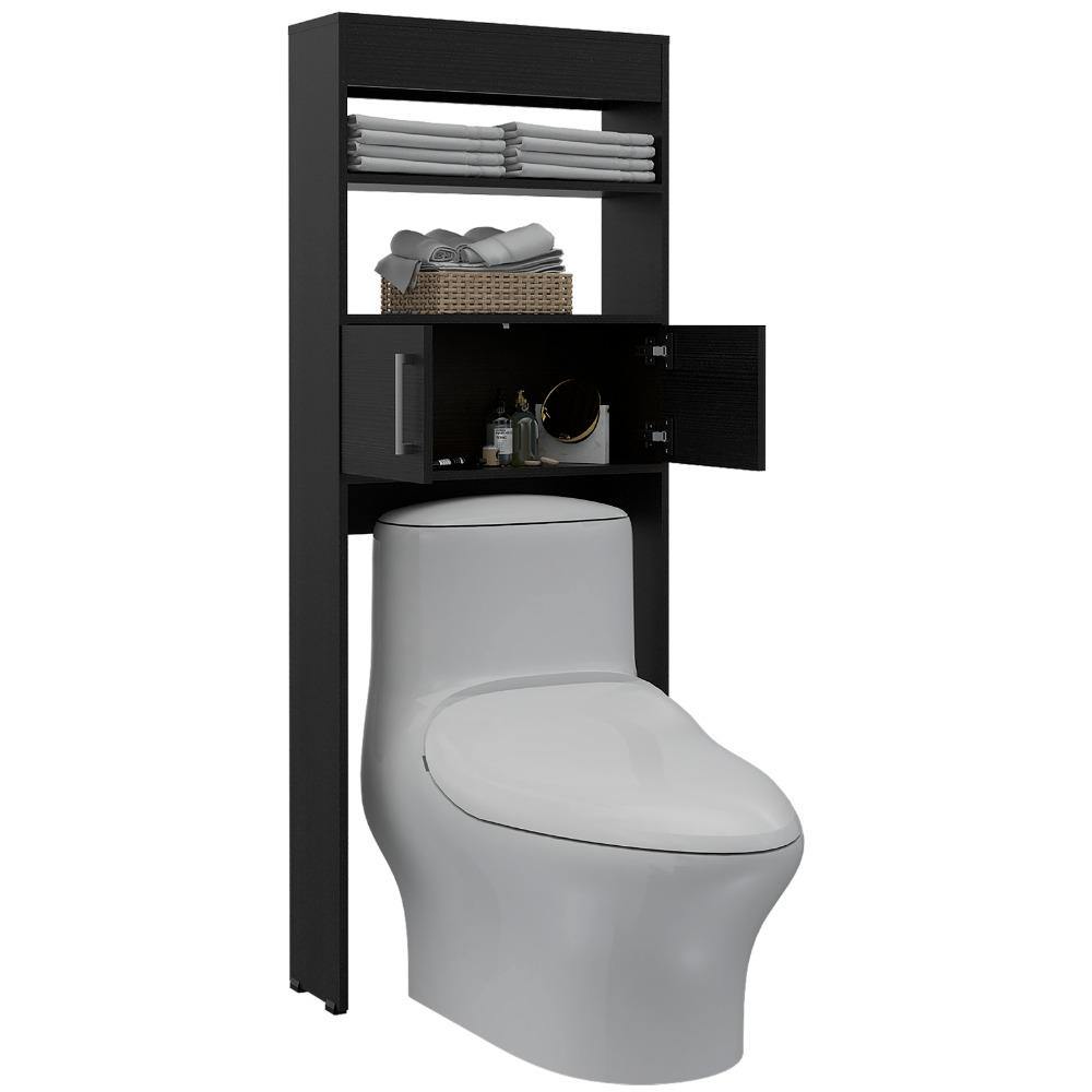 Optimizador de Baño Madrid Wengue 62x160cm sin Cajones y con Un Entrepaño - Gabinetes | Bylmo