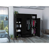 Closet Luque Wengue 200x204cm con 3 Cajones con 3 Entrepaños - Closets | Bylmo