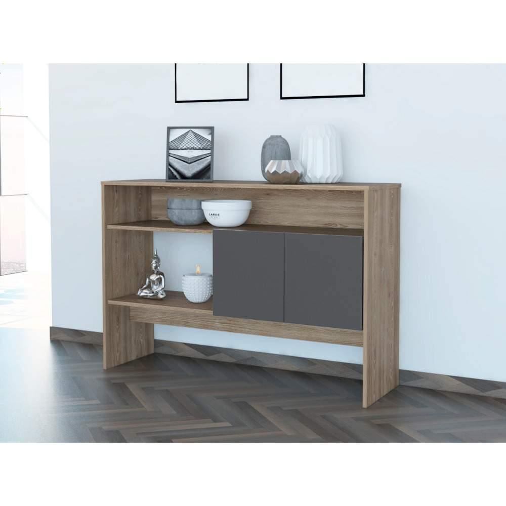 Arrimo Classic Miel y Plomo 120 cm con Dos Puertas - Bifes | Bylmo
