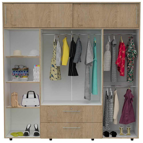 Closet Luque Rovere 200x204cm con 3 Cajones con 3 Entrepaños - Closets | Bylmo