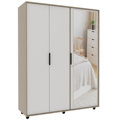 Closet Kaia Rovere 140 cm con Espejo y Tres Puertas - Closets | Bylmo