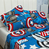 Cubrelecho Español Infantil Azul para Cama Semidoble 120 X 190 Cm Doble Faz de Avengers - Ropa de Cama | Bylmo