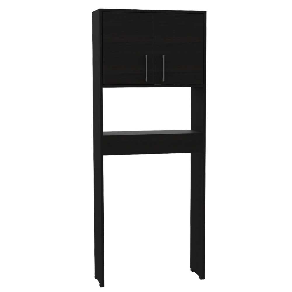 Ahorrador de Espacio para Baño Barcelona Wengue 63x160cm sin Cajones y con Un Entrepaño