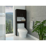 Ahorrador de Espacio para Baño Barcelona Wengue 63x160cm sin Cajones y con Un Entrepaño