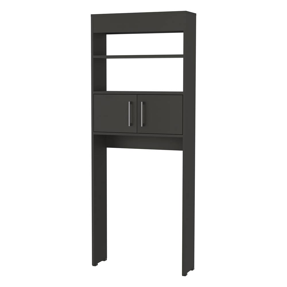 Ahorrador de Espacio para Baño Madrid Wengue 62.4x160cm sin Cajones y con Un Entrepaño - Gabinetes | Bylmo