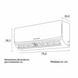 Aire Acondicionado Challenger Blanco 66x24cm 220 Voltios con Apagado Automático y con Temporizador - Electronicos | Bylmo