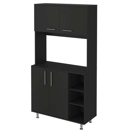 Alacena Sable Wengue 95 cm con Cuatro Puertas - Muebles Organizadores | Bylmo