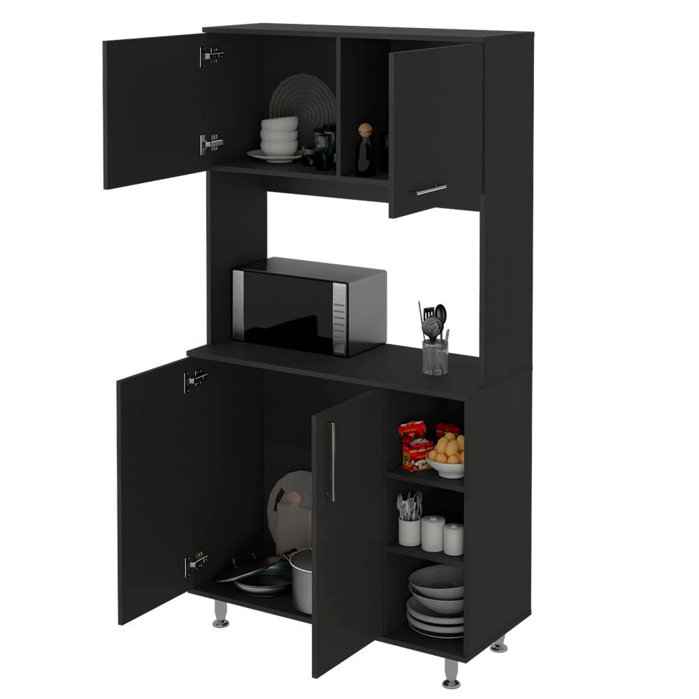 Alacena Sable Plus Wengue 95 cm con Cuatro Puertas - Muebles Organizadores | Bylmo